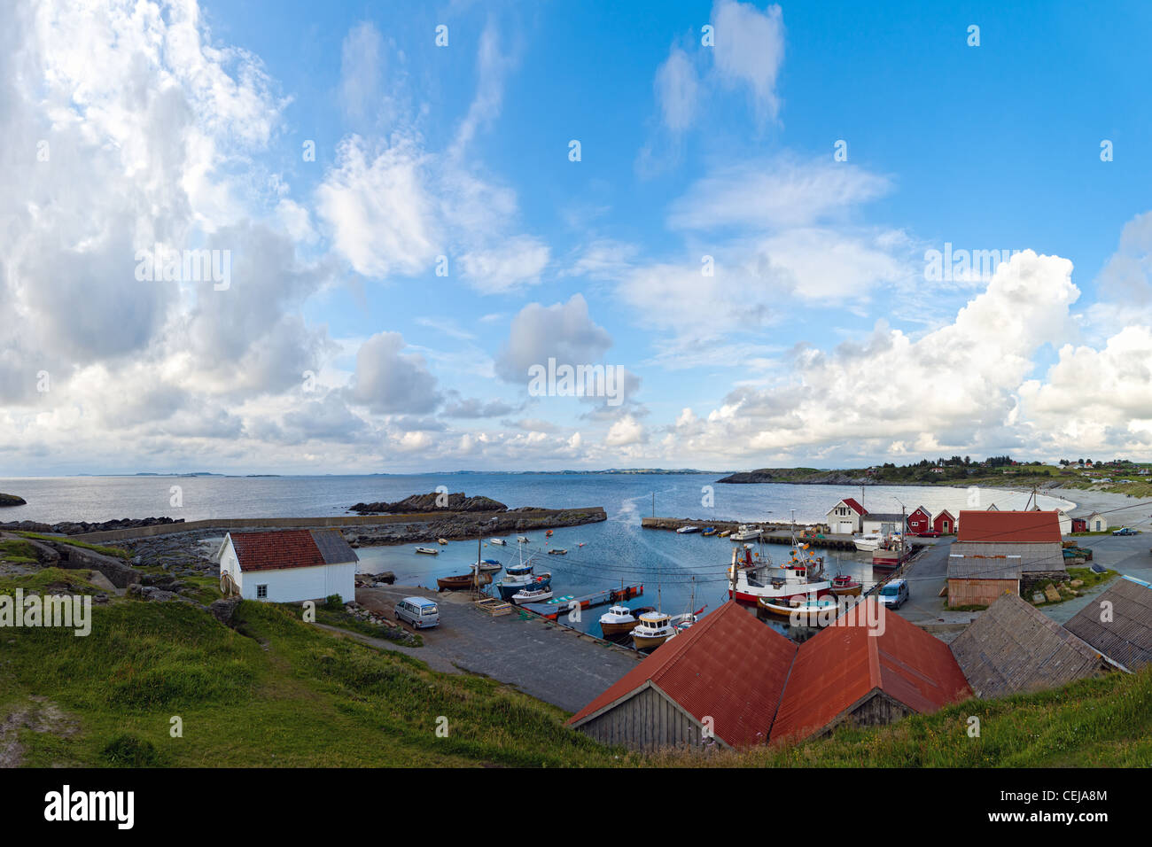 Small fishing village in Norway Stock Photo Alamy
