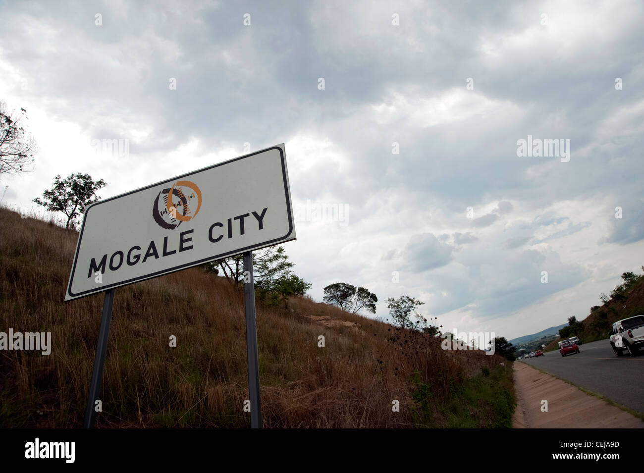 Mogale City Road Sign,Krugersdorp,Johannesburg,Gauteng Stock Photo Alamy