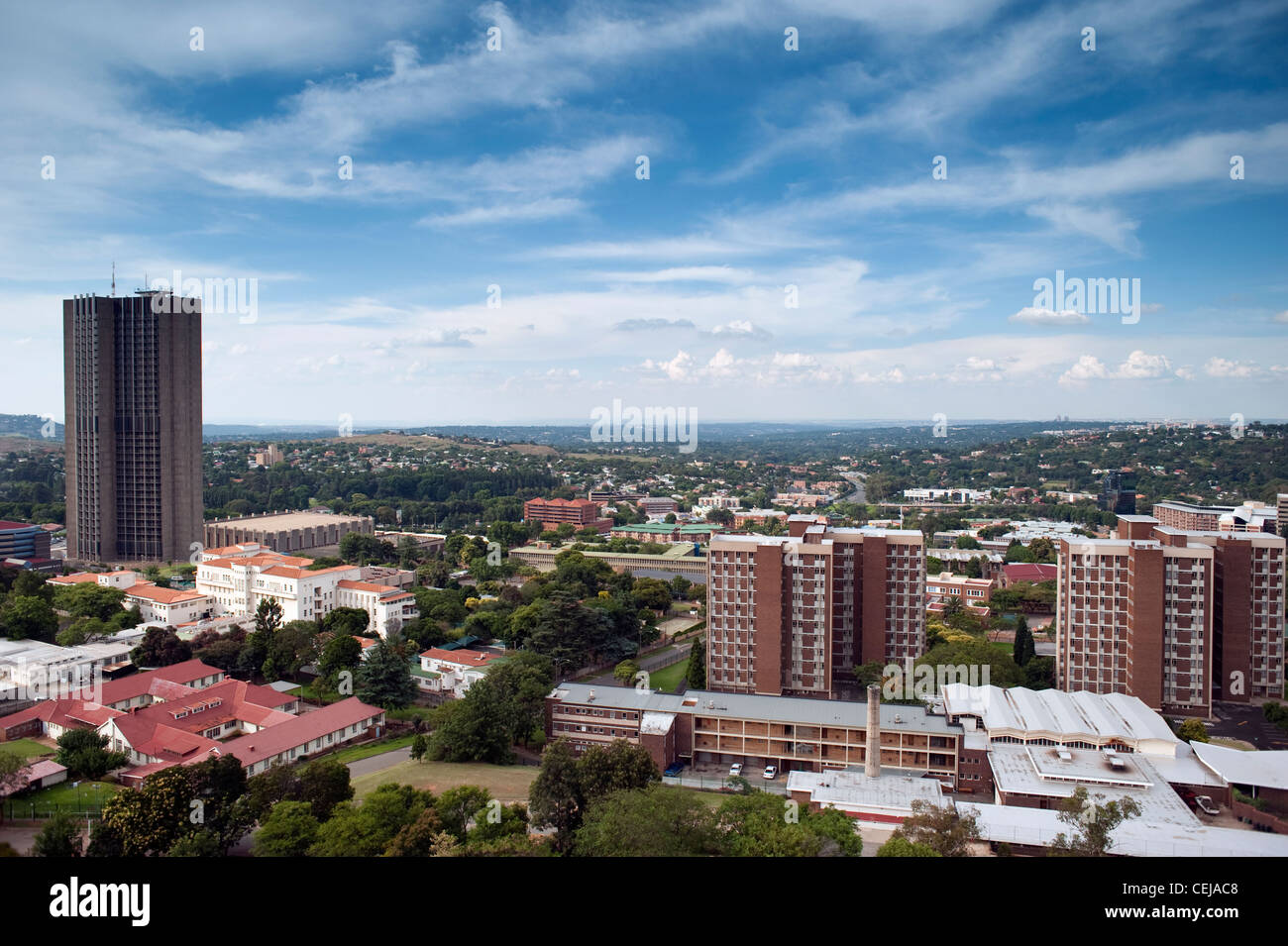 Johannesburg aerial,Gauteng Stock Photo