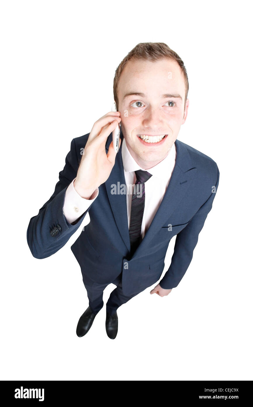 Business man talking in cell phone Stock Photo