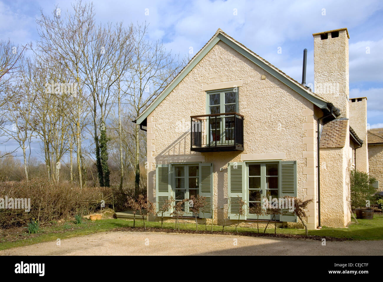 Typical house on Lower Mill Estate holiday home development on The