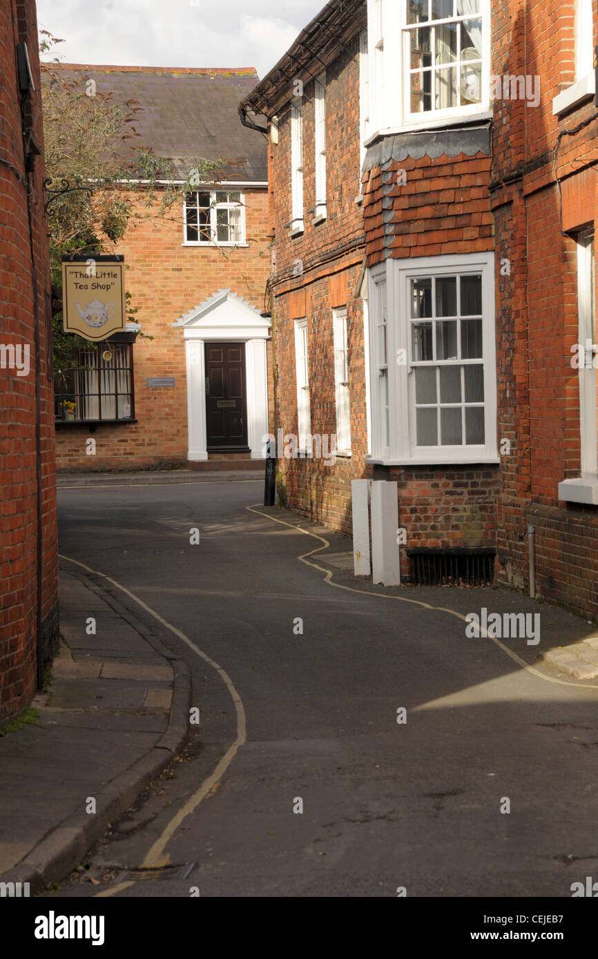 Romsey Hampshire. A pretty English market town with a historic abbey. Stock Photo