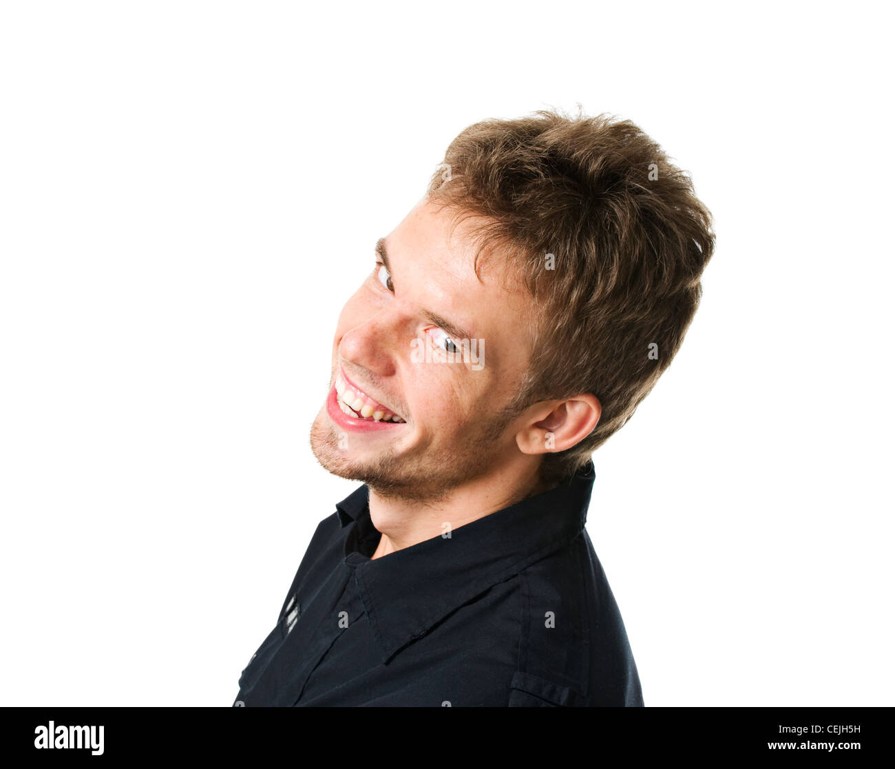Young man isolated on white Stock Photo - Alamy