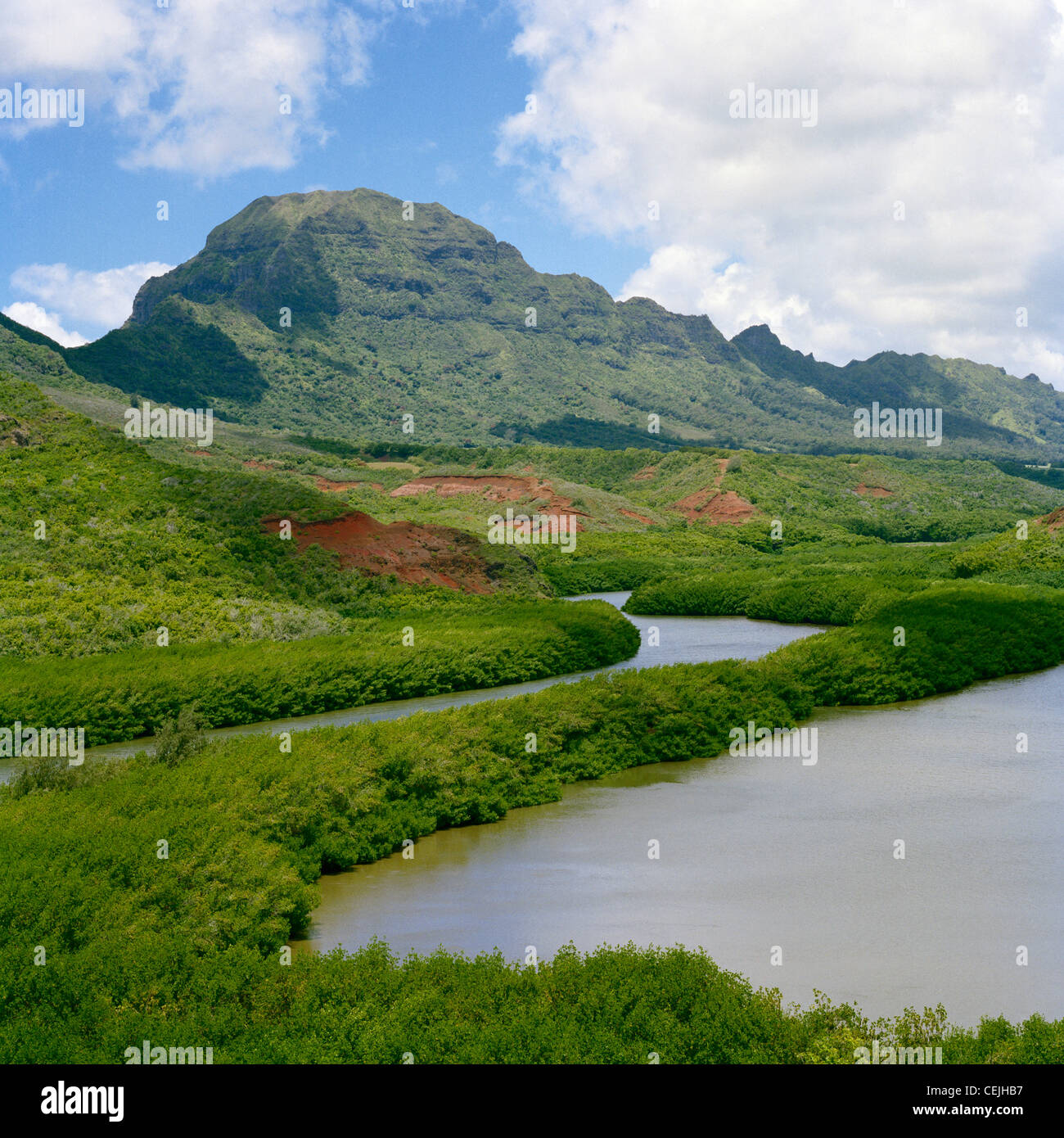 Alakoko or Menehune Fishpond Kaua'i Hawaii Stock Photo Alamy