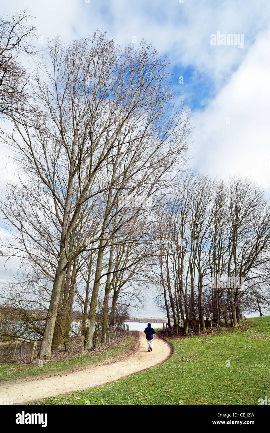 Lonely old man winter alone uk hi-res stock photography and images - Alamy