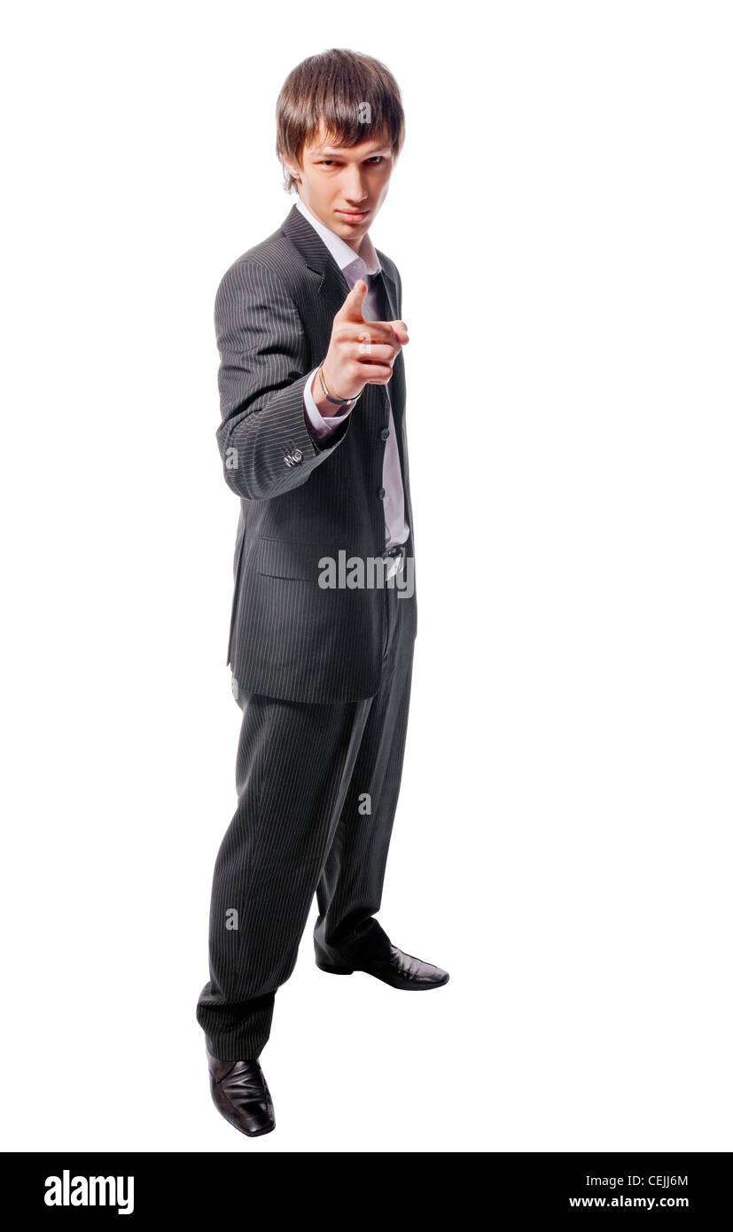 Handsome young man isolated on white background Stock Photo - Alamy