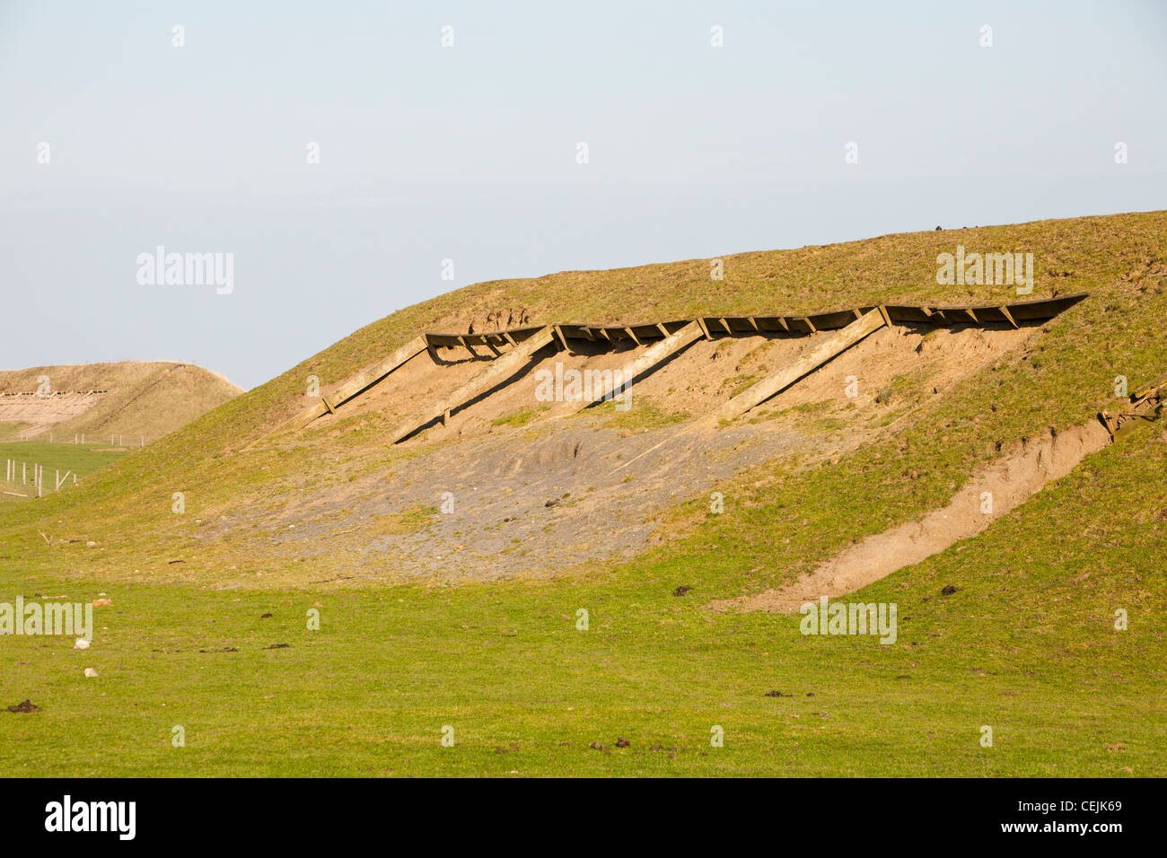 An old military firing range at Whitburn, between Newcastle and Sunderland, UK Stock Photo Alamy
