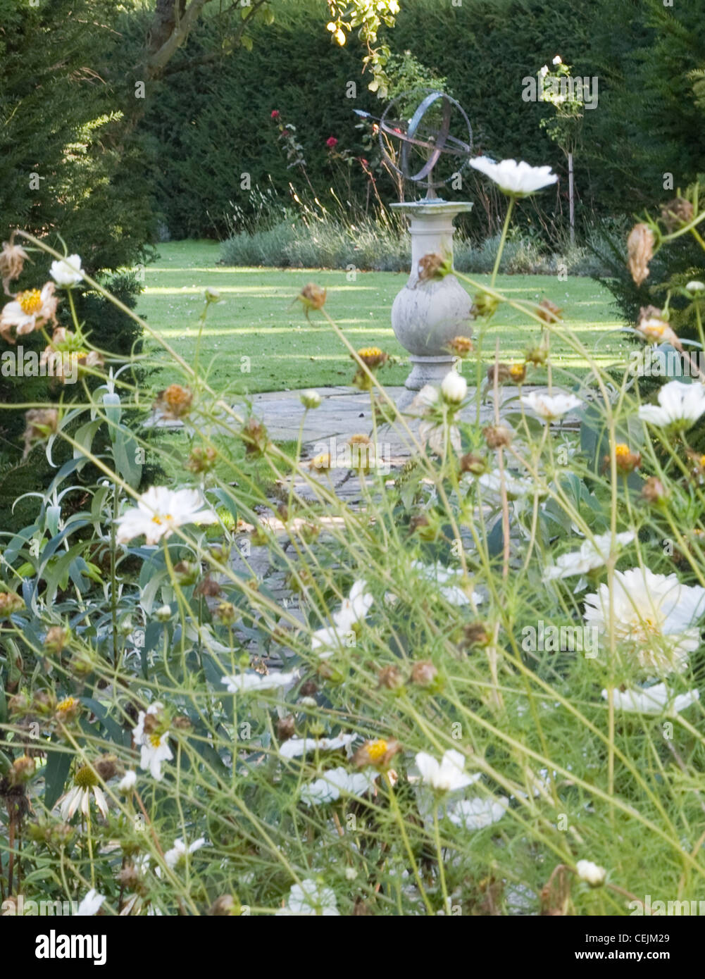 The Salutation Garden in Sandwich, Kent, England Looking across The