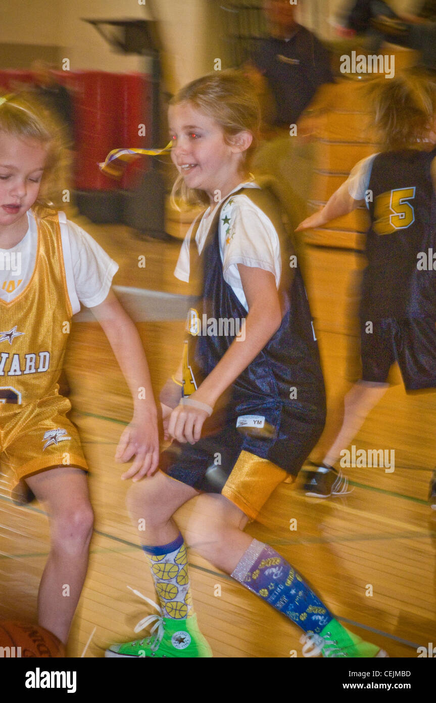 Church youth group basketball game Stock Photo Alamy