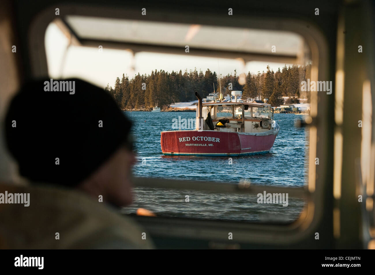 Coastal life in Maine Stock Photo Alamy