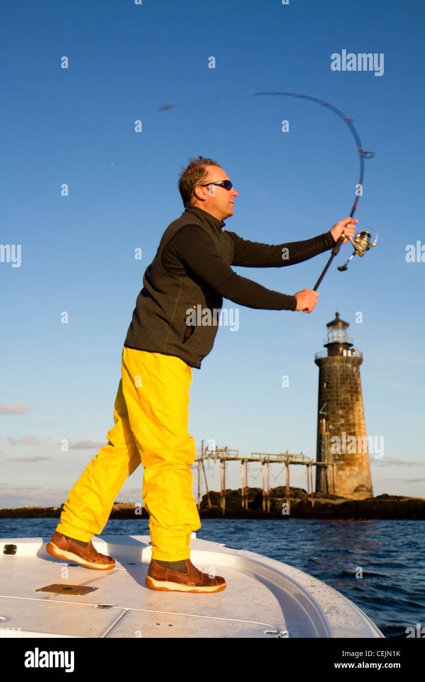 Coastal life in Maine Stock Photo Alamy