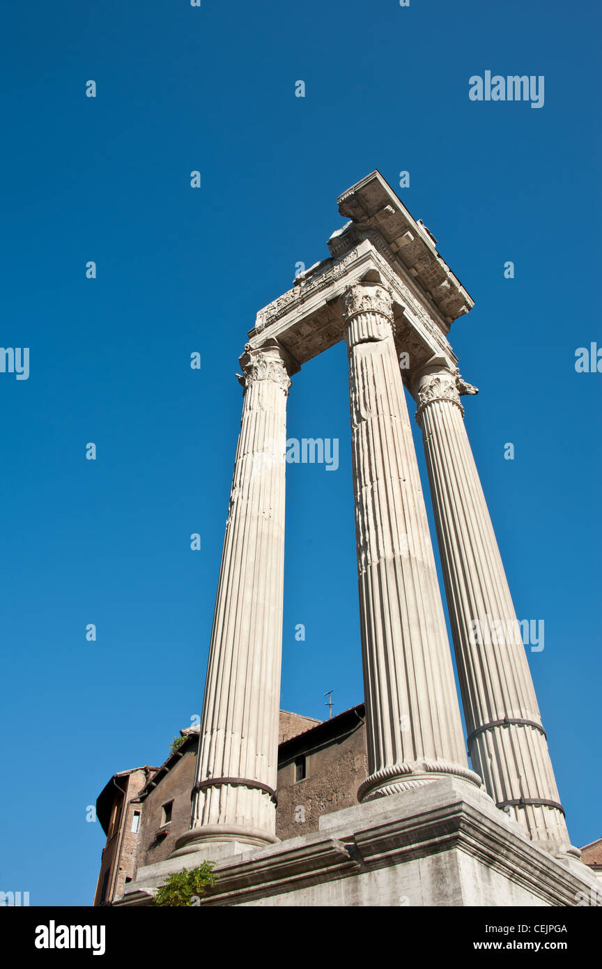 Ruins near the Teatro di Marcello in Rome, Italy. Stock Photo