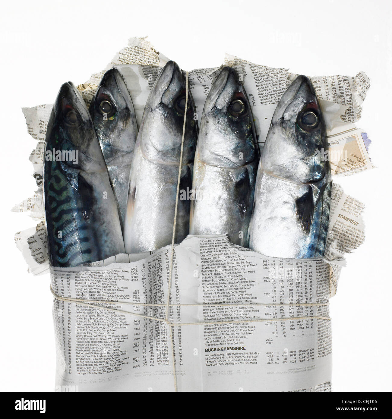 Fish wrapped in newspaper hires stock photography and images Alamy