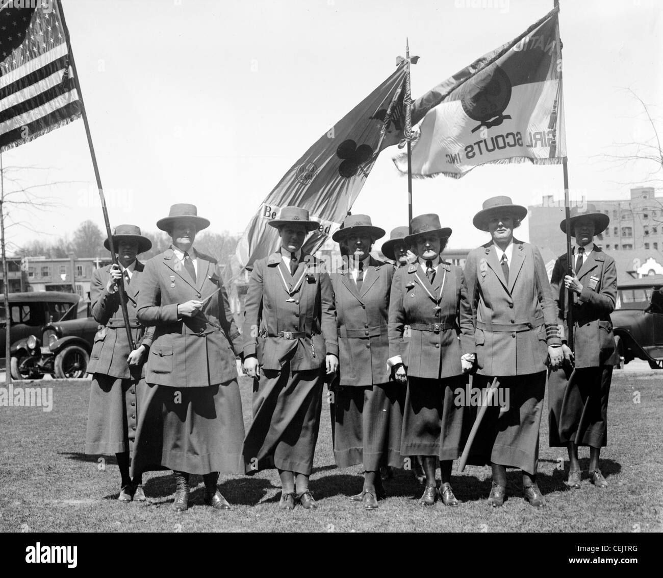 Girl Scout group, America Stock Photo Alamy
