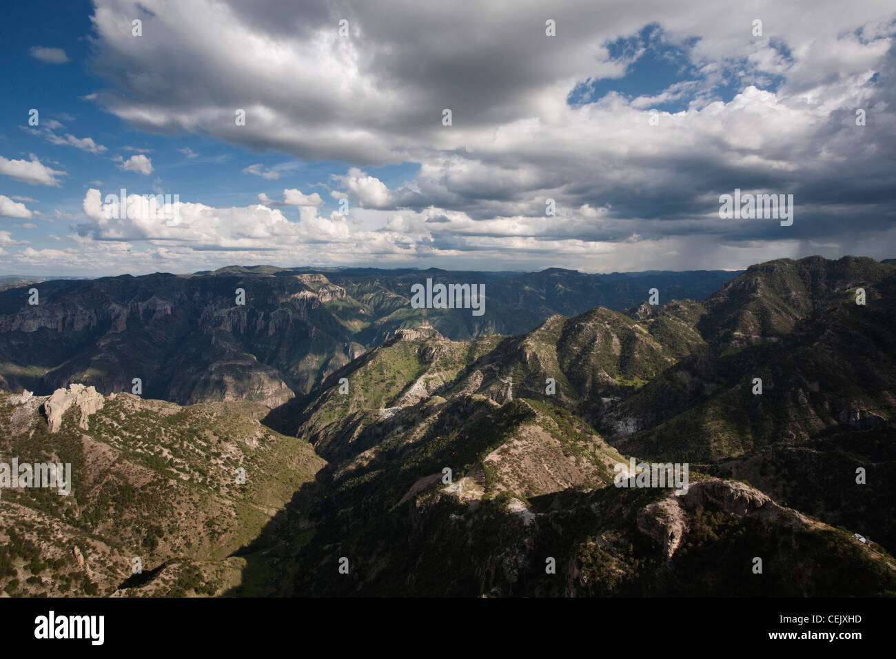 Panoramic view of the Copper Canyon in Chihuahua, Mexico Stock Photo