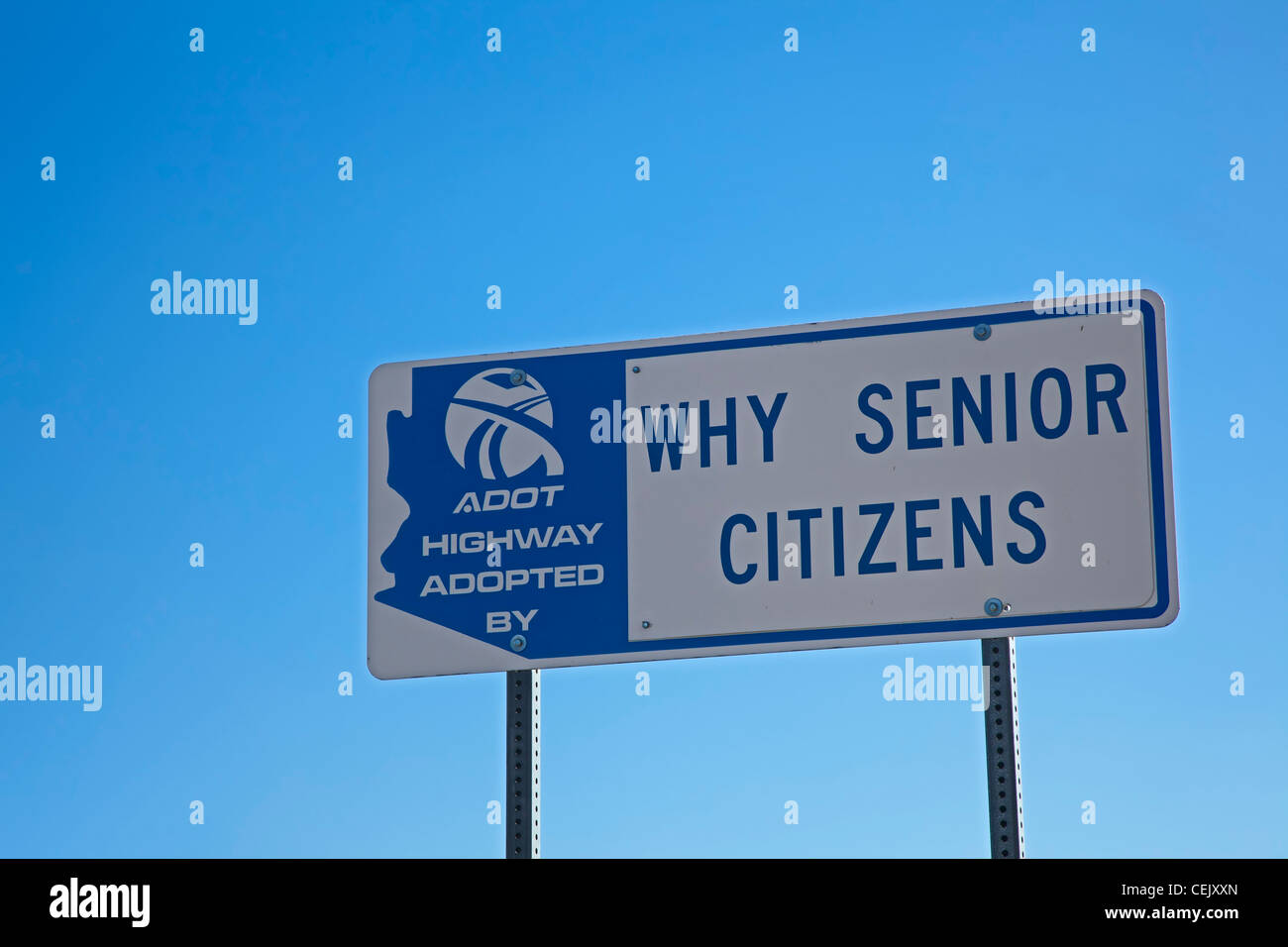 Why, Arizona A sign proclaims that a stretch of highway an Arizona