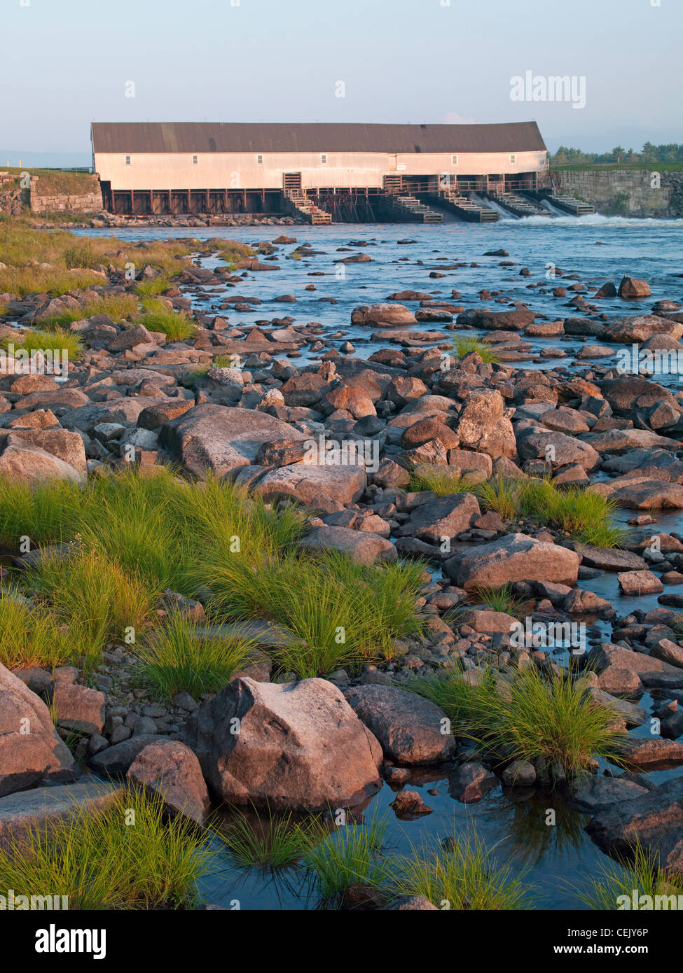 Upper Dam separates Richardson Lake from Mooselookmeguntic Lake in