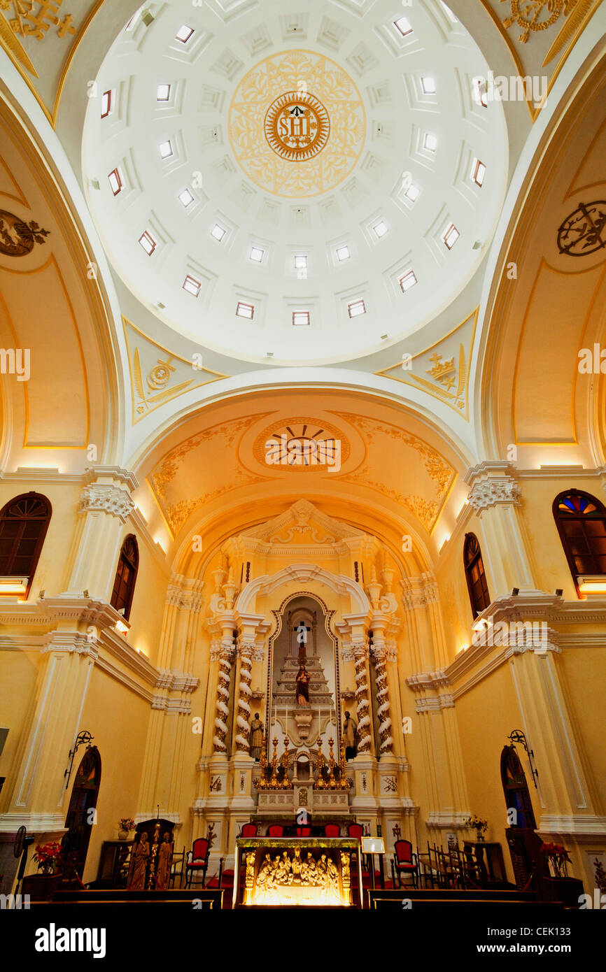 Seminary Interior Interior of St.Joseph Seminary, Macau, China Stock Photo - Alamy