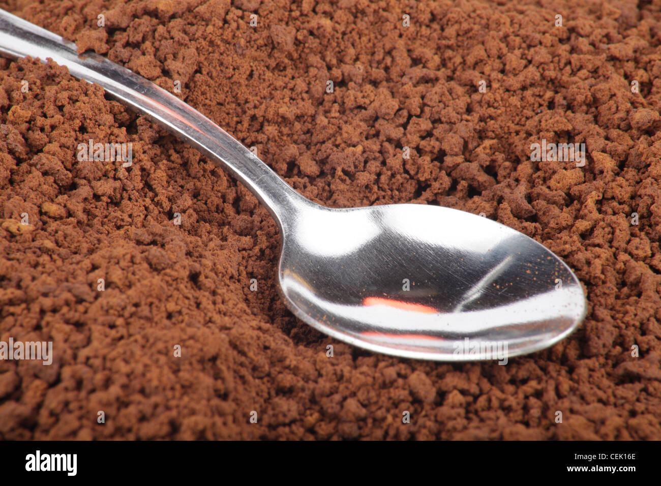 many of milled coffee and teaspoon Stock Photo Alamy