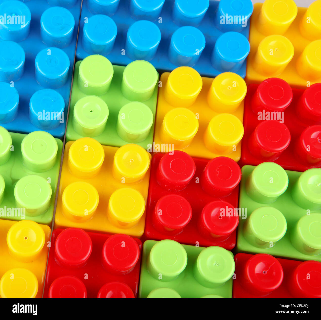 Plastic Building Blocks Stock Photo Alamy