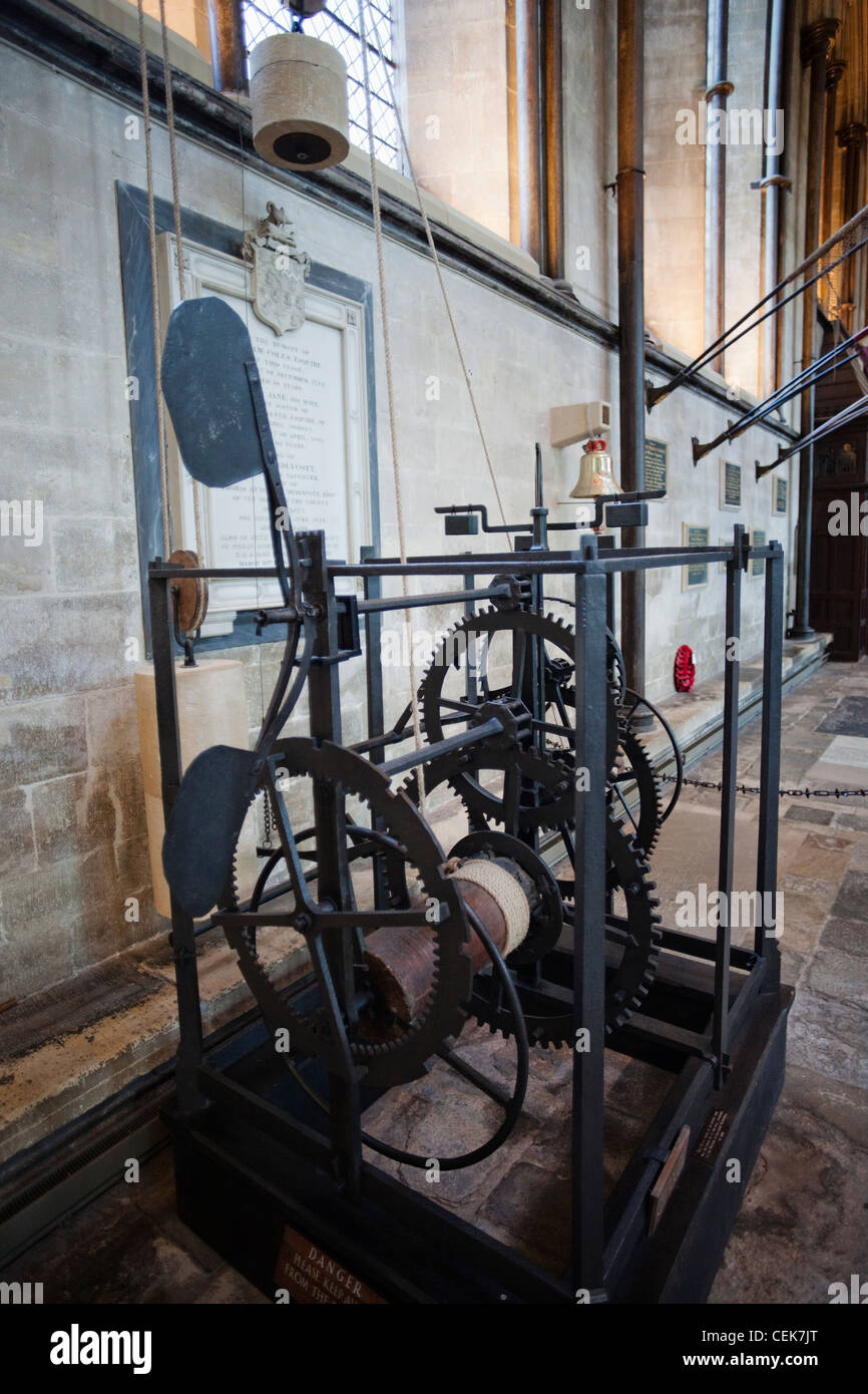 England, Wiltshire, Salisbury Cathedral, Worlds Oldest Working Clock