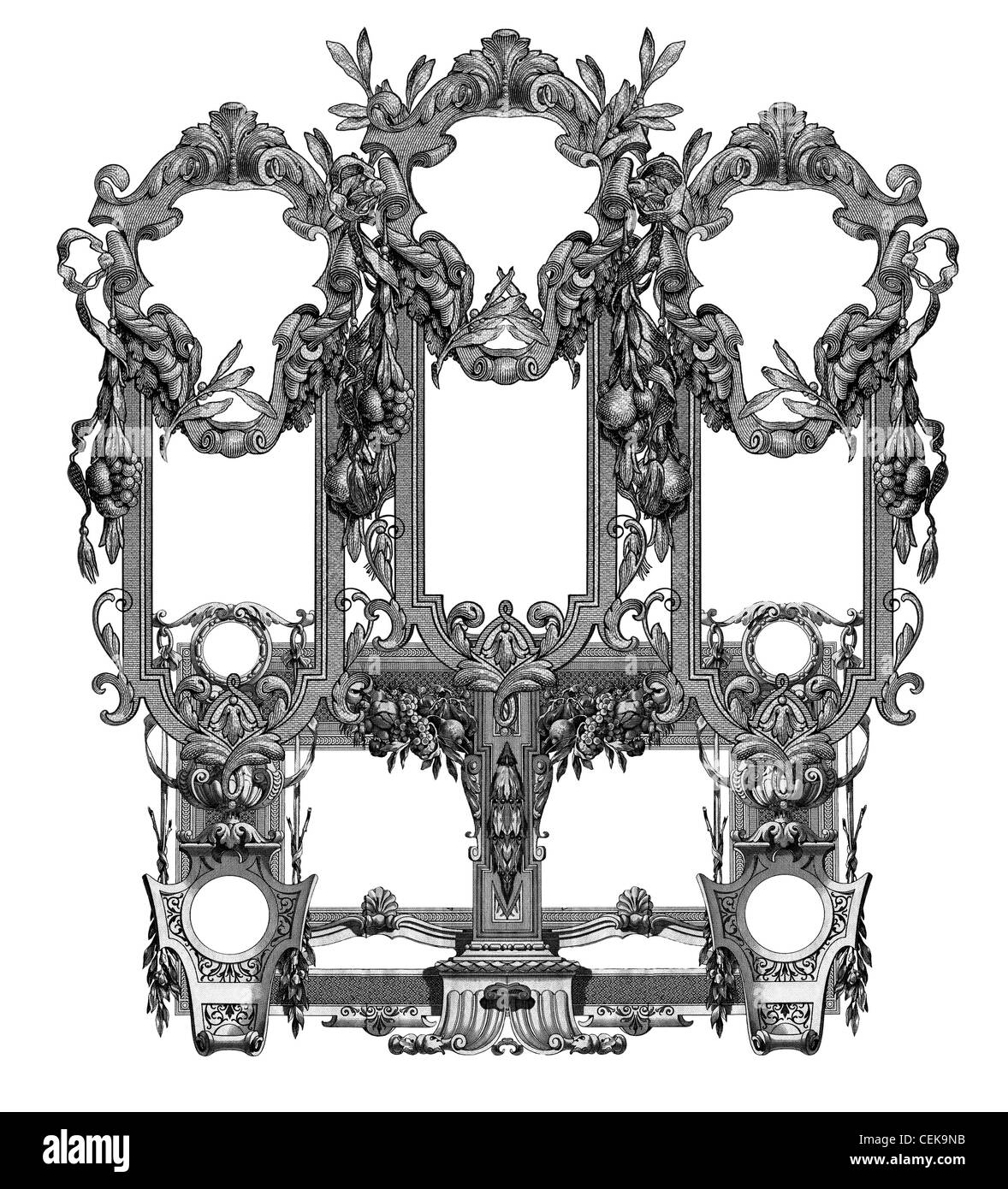 Luxuriously illustrated old Victorian frame Stock Photo Alamy