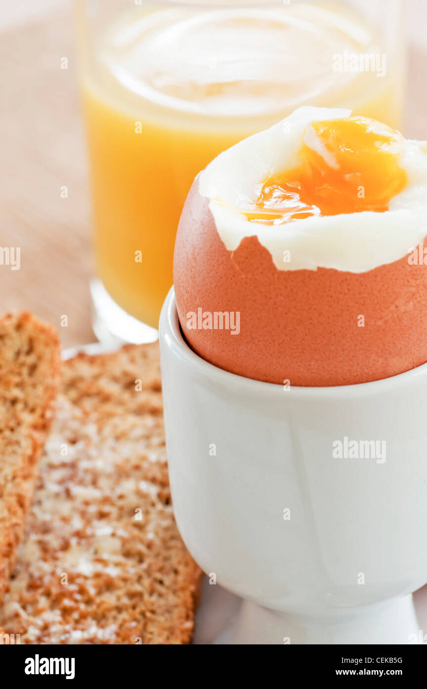 boiled egg breakfast Stock Photo - Alamy