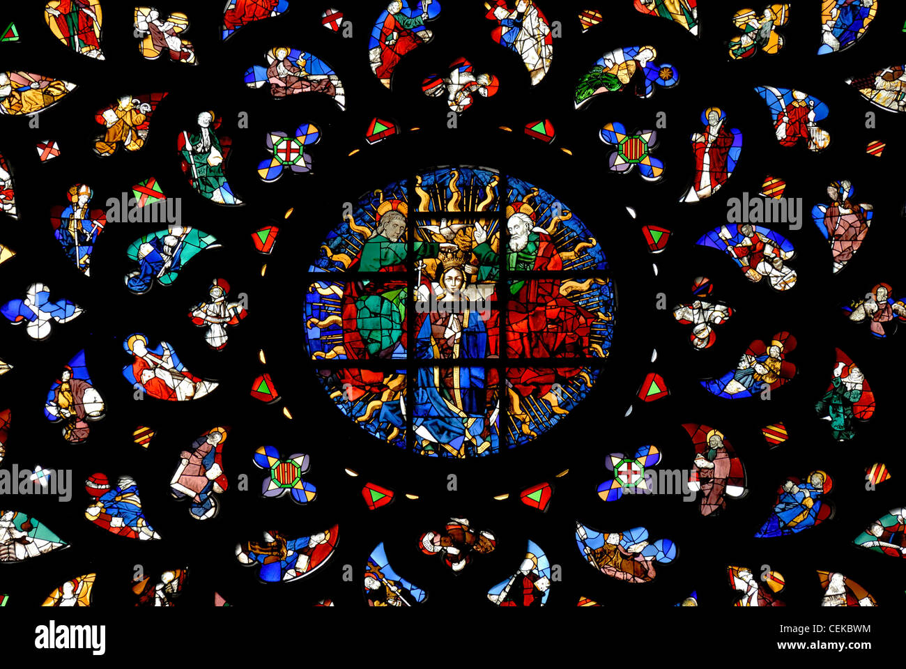 Rose window santa maria del mar hi-res stock photography and images - Alamy