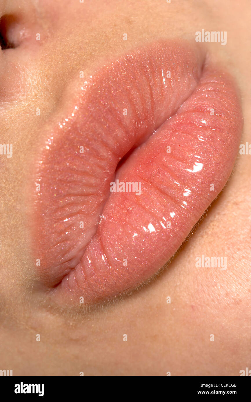 Close Up Of Glossy Pouty Lips Taken At Angle Stock Photo Alamy Close Up Of Glossy Pouty Lips Taken At Angle Stock Photo Alamy