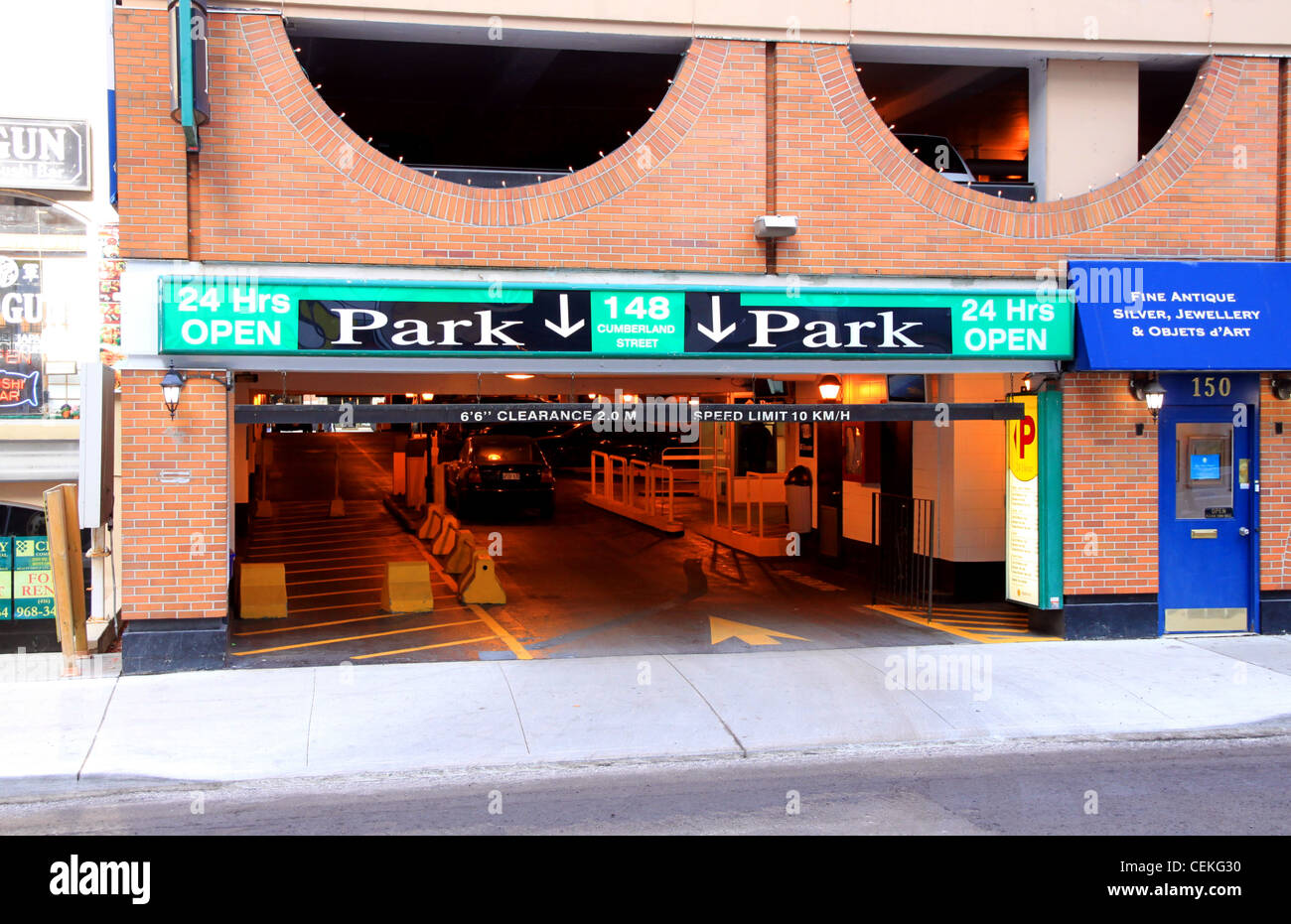 Entrance car park car park hires stock photography and images Alamy