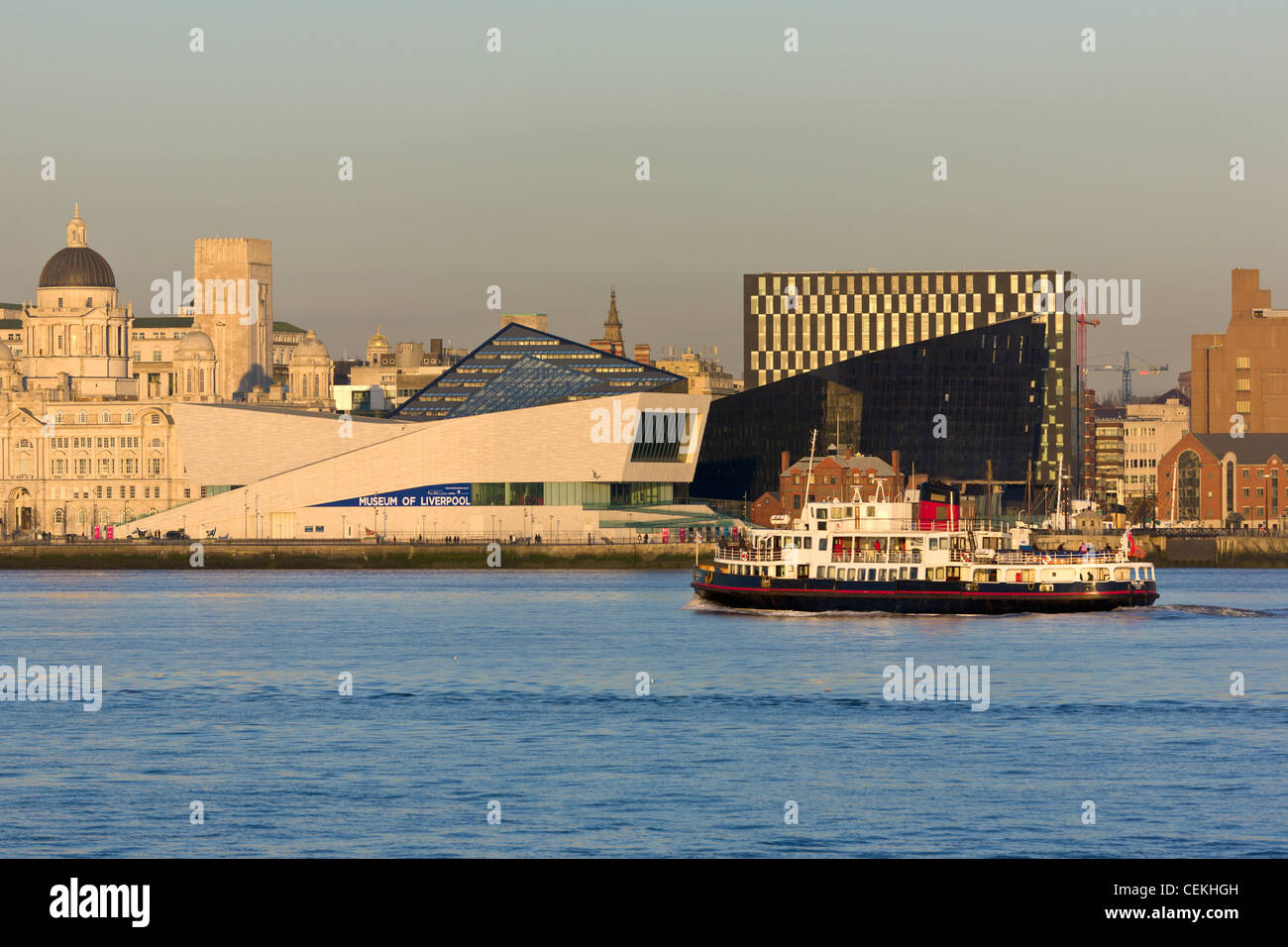 Mersey Ferry, Museum of Liverpool, Liverpool Stock Photo