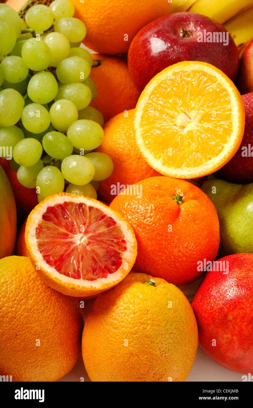 Apples Oranges Bananas Grapes High Resolution Stock Photography and