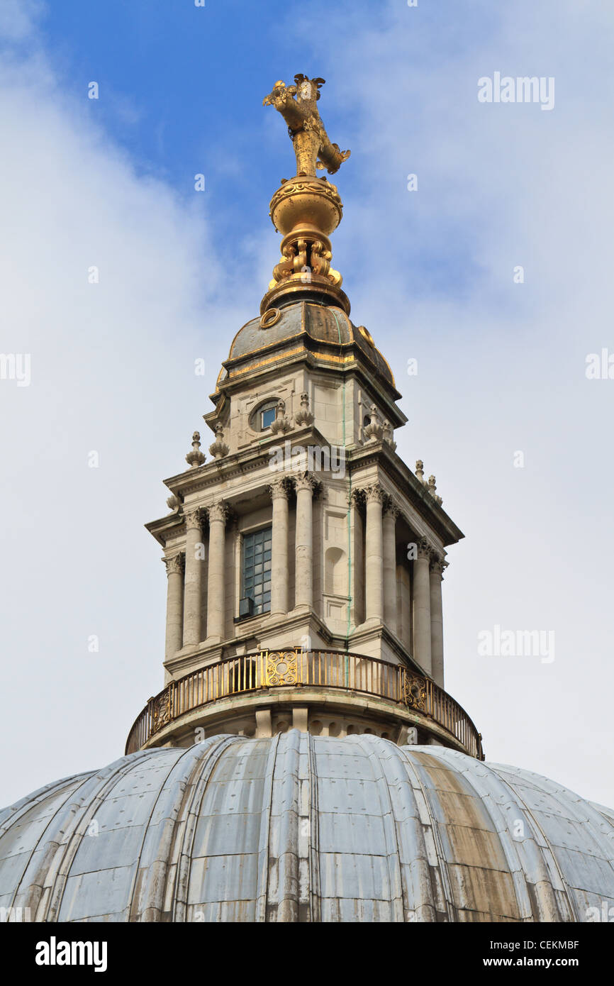 Top of Dome of St. Paul´s Cathedral, London, UK Stock Photo