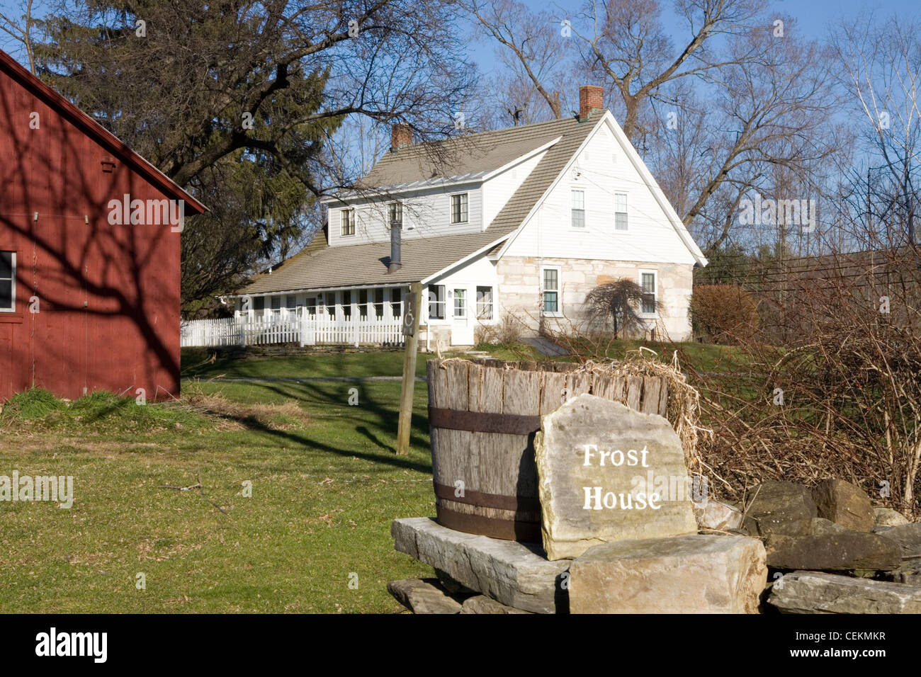 Robert Frost Home and Museum in Shaftsbury Vermont which is a few miles