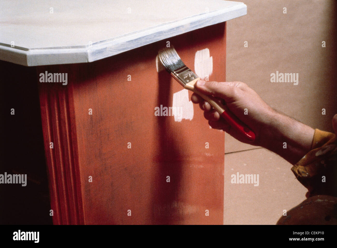 Renovating A Chest Of Drawers Stock Photos Renovating A Chest Of