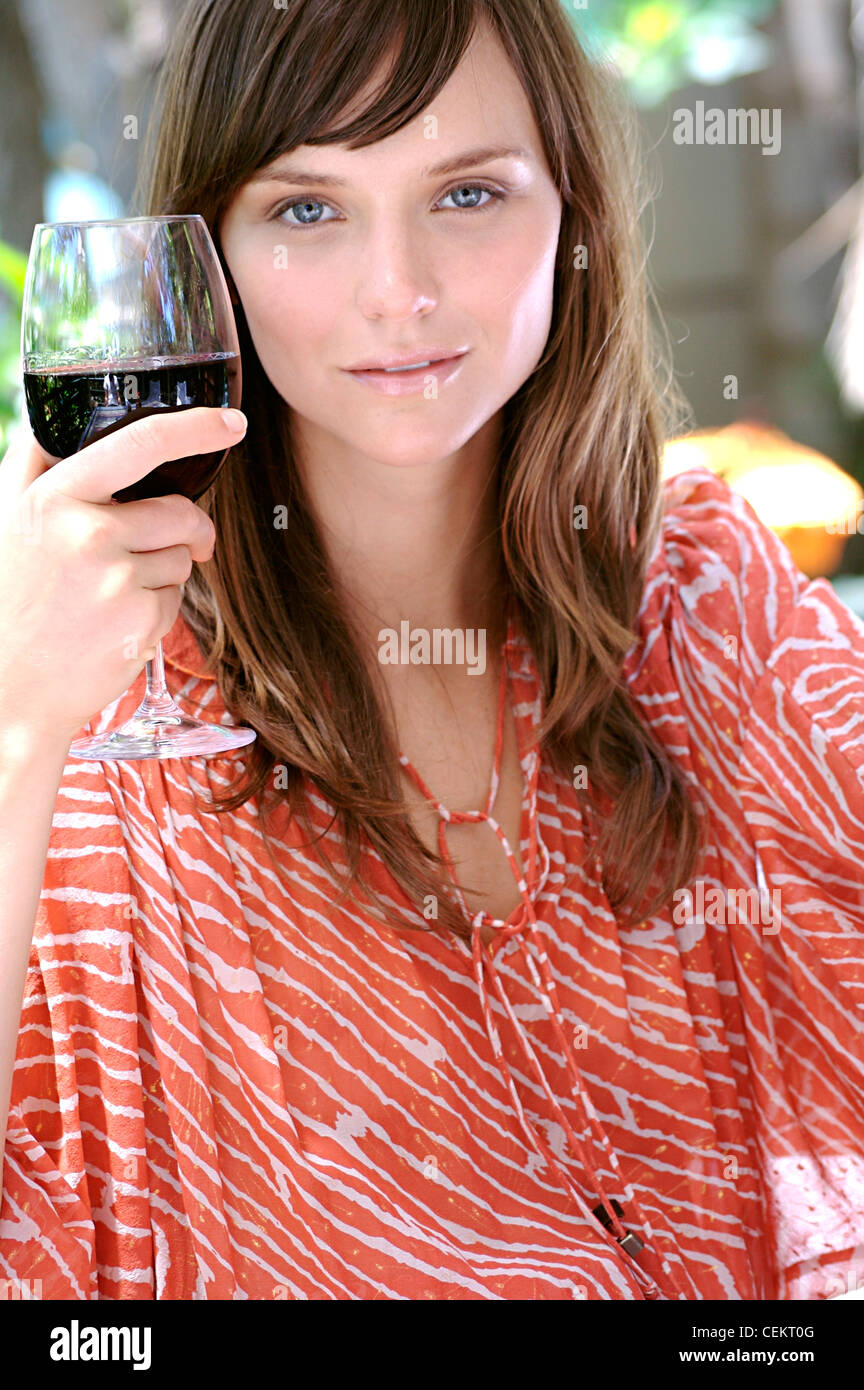 female-drinking-a-glass-of-red-wine-stock-photo-alamy