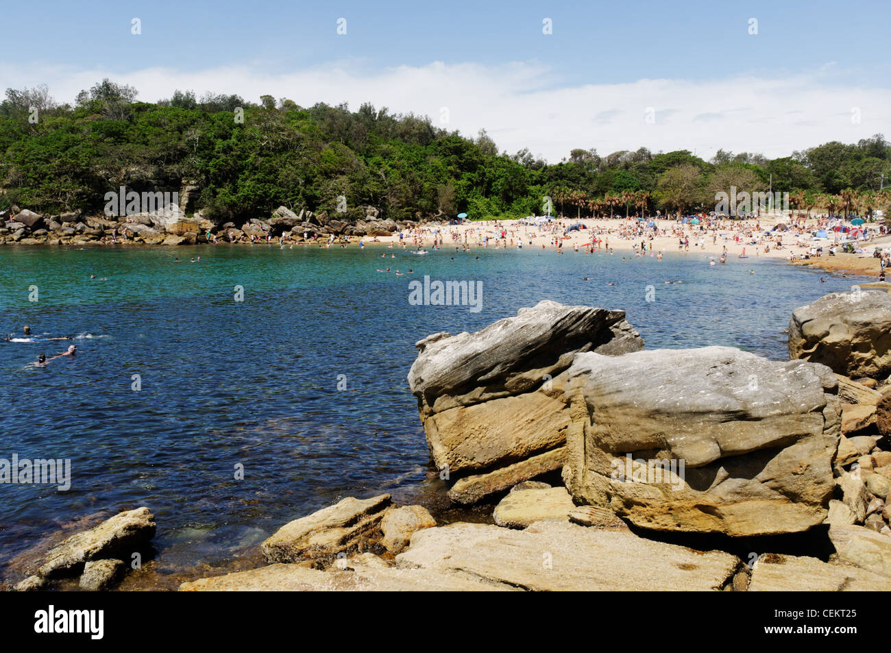 The beach at Fairy Bower, Manly near Sydney Australia Stock Photo