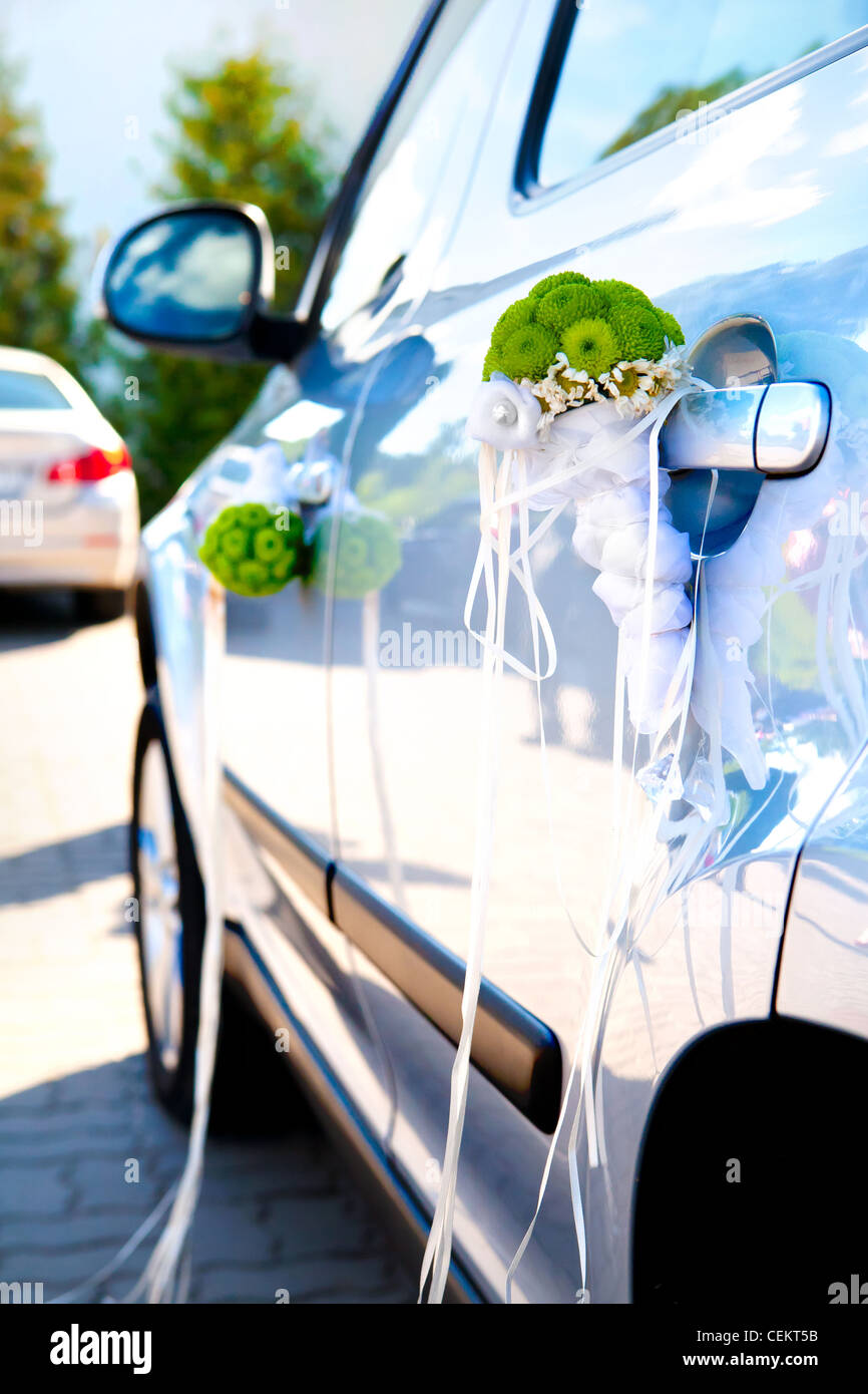 Car Decorated With Flowers Stock Photos Car Decorated With