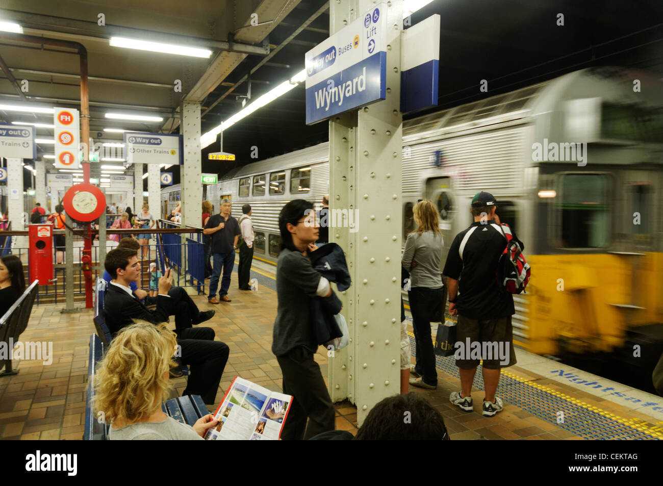 Wynyard train station, Sydney Australia Stock