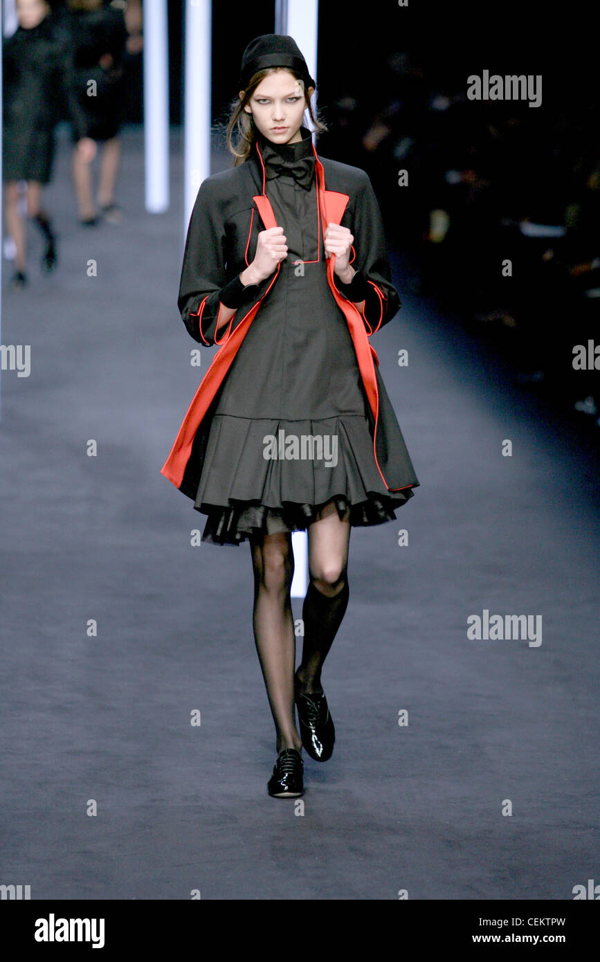 Karl Lagerfeld Paris Ready to Wear Autumn Winter Female wearing a grey ...