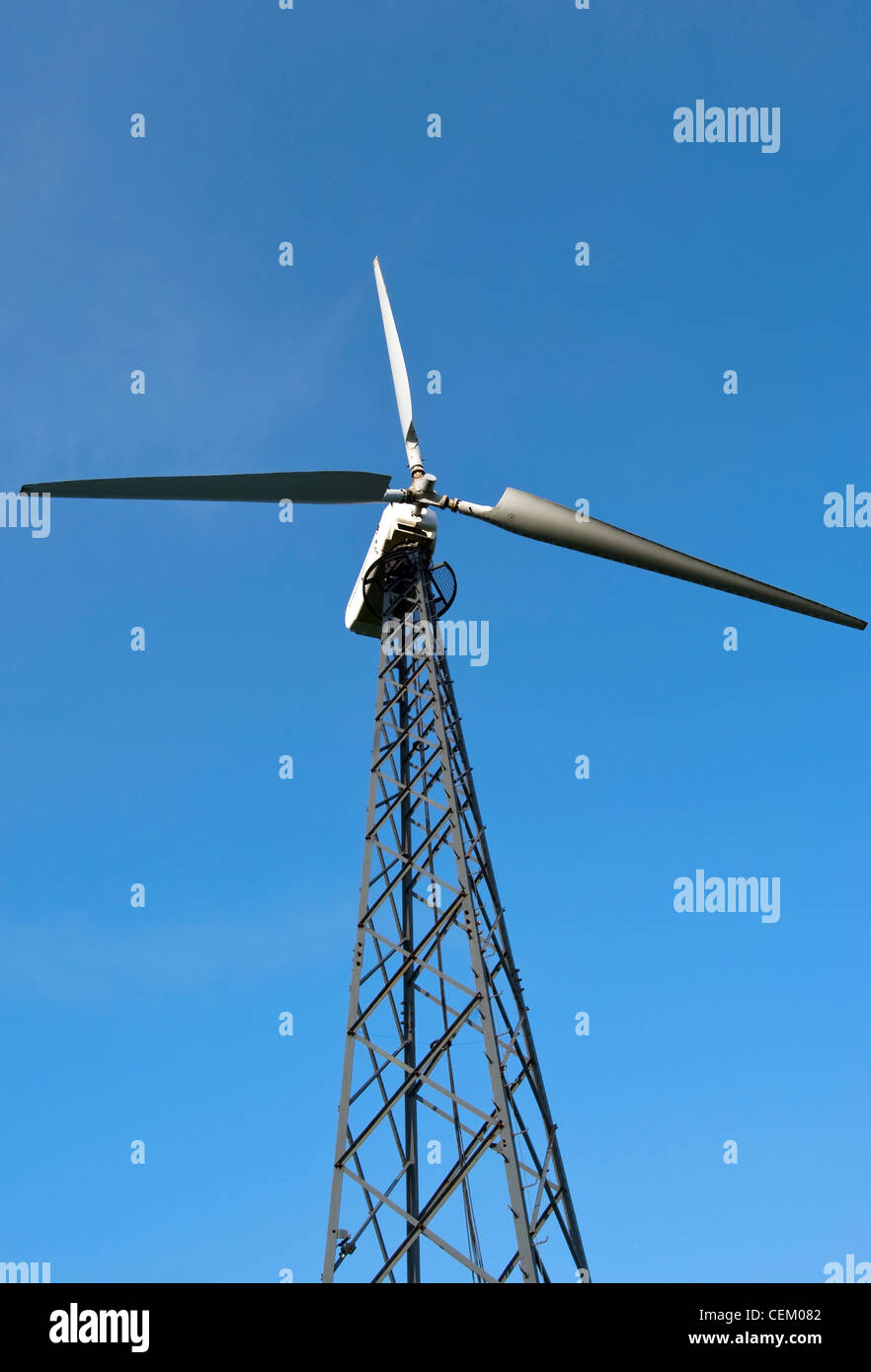 wind turbine is on a background sky Stock Photo - Alamy