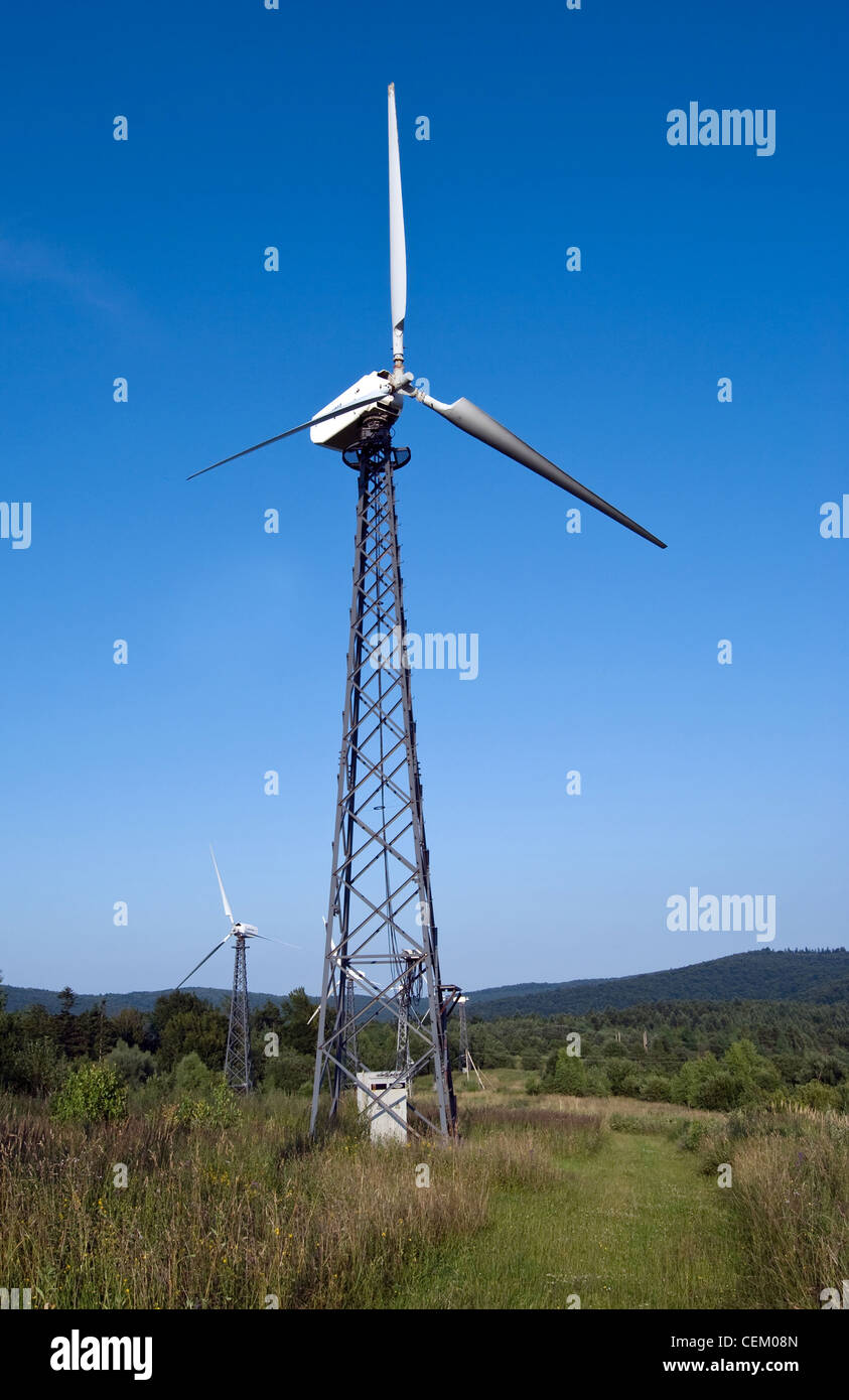 wind turbines is on a background sky Stock Photo - Alamy
