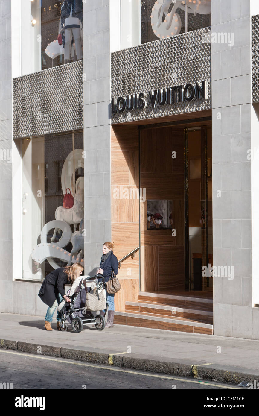 The Louis Vuitton shop in Bond Street, London Stock Photo
