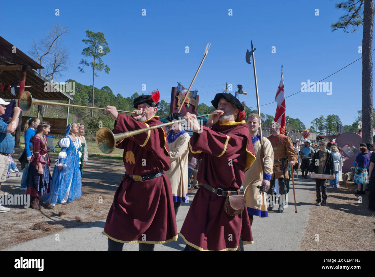 The annual Hoggetowne Medieval Faire in Gainesville Florida Stock Photo