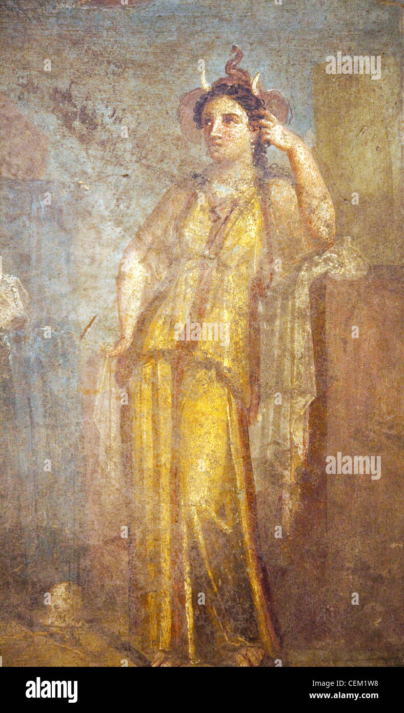 Italy, Naples, Naples Museum, from Pompeii, House of Meleager (VI 9, 2.13), Dido Abandoned Stock Photo