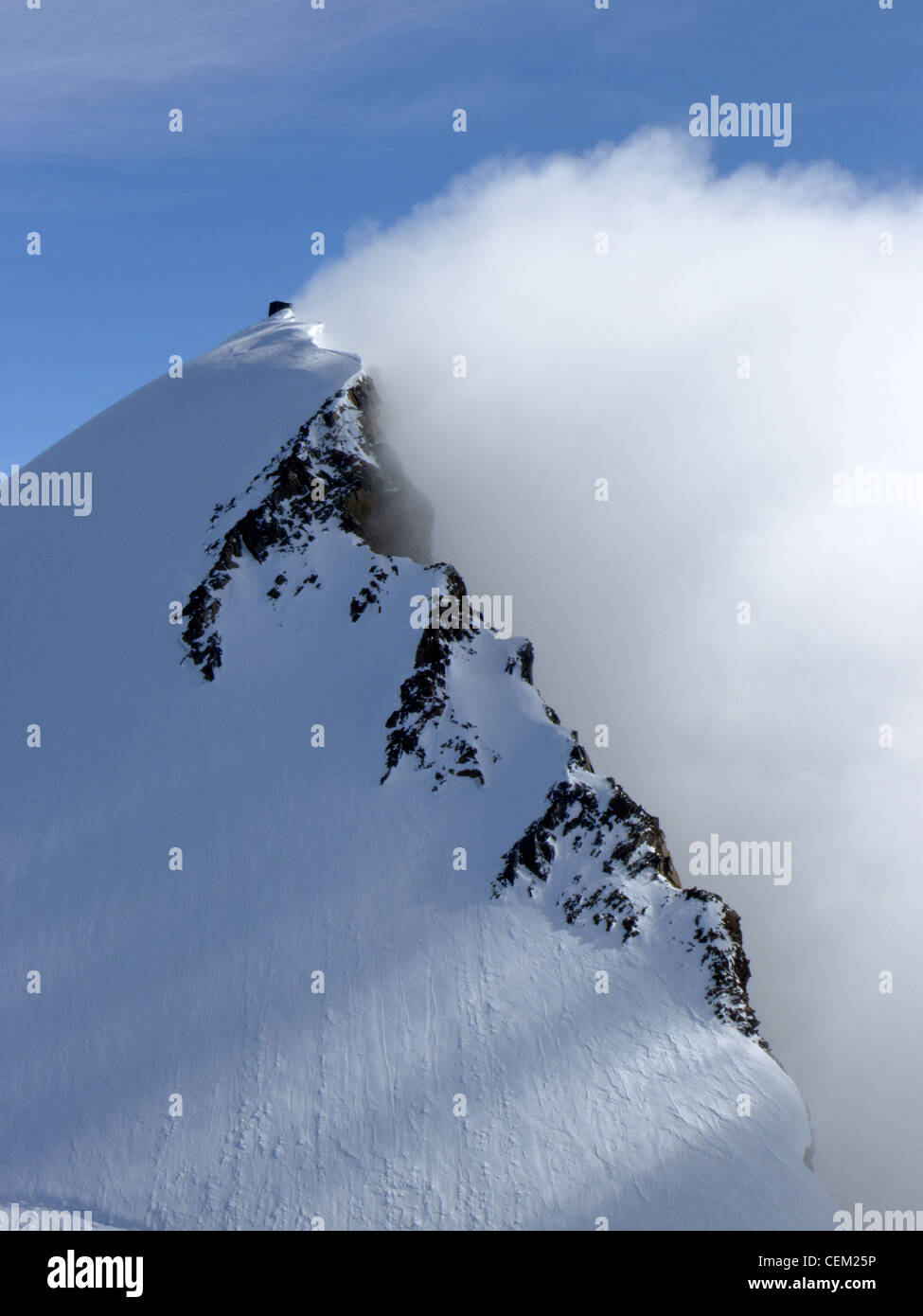 The Margherita hut on the top on the Signalkuppe Stock Photo Alamy