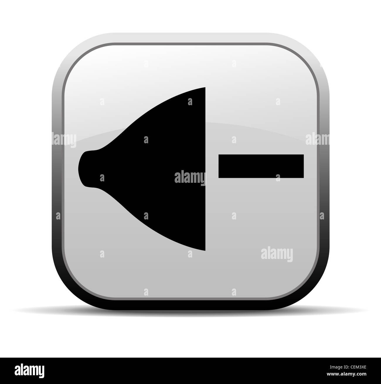 Volume control Internet button Icon app Apps Stock Photo - Alamy