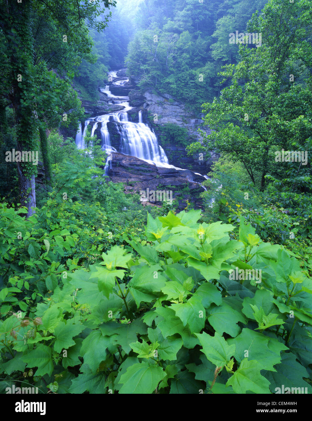 Highlands north carolina waterfall hi res stock photography and