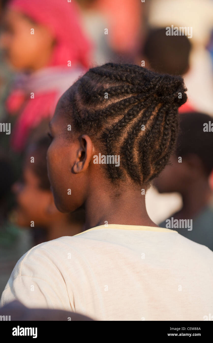 Girl hairstyles for party ceremony or wedding