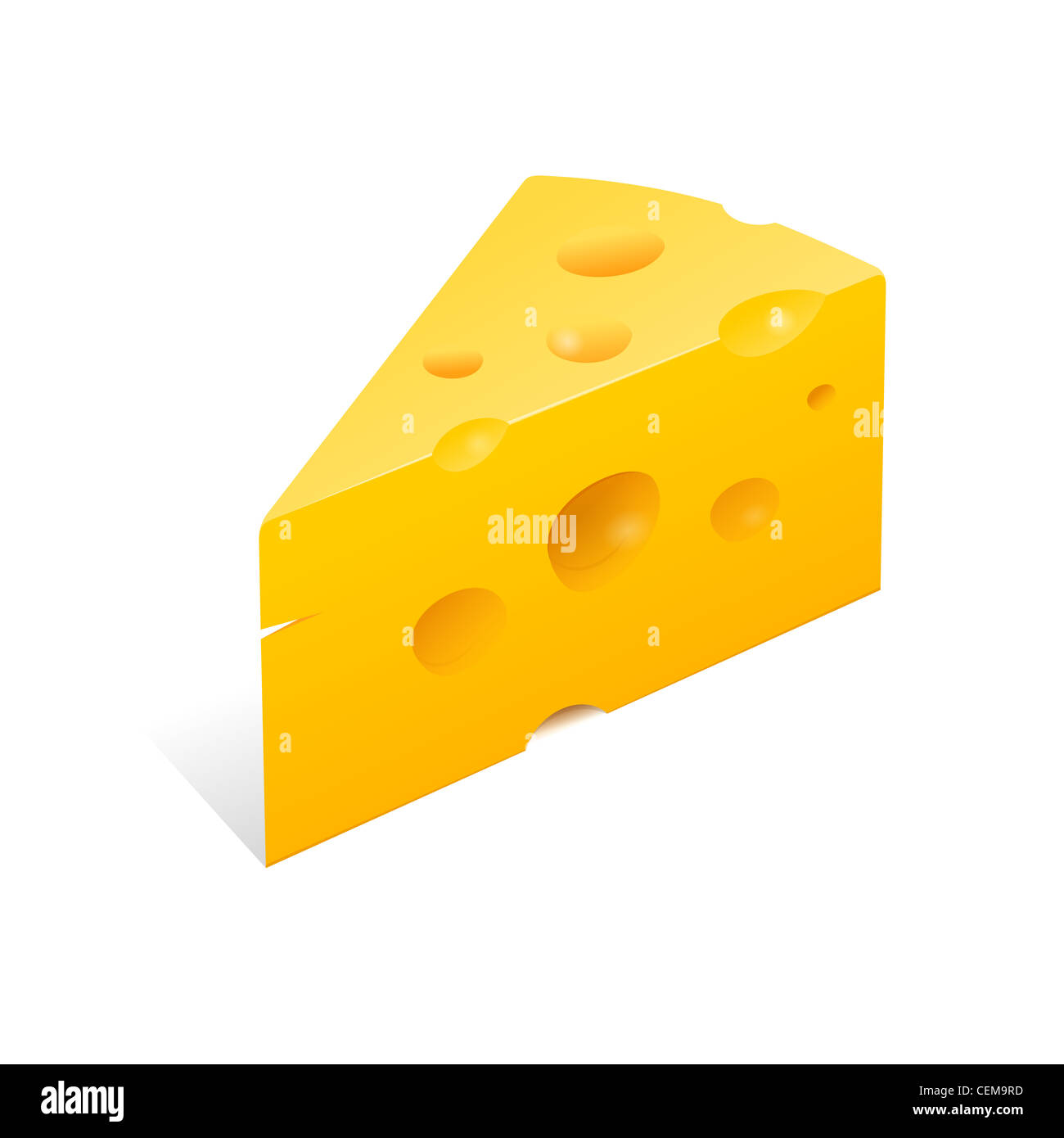 Cheese Illustration High Definition vector illustration of yellow